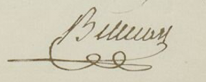 Signature de François Billecart (1779 - 1840)