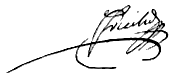 Signature de Fouché de Nantes (1759 - 1820)