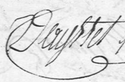 Signature of Jean-Louis Vaysset (1785 - 1825)