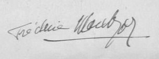 Signature de Frédéric Marchegay (1901 - 1981)