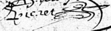 Signature de Gabriel Pichet (1608 - 1674)
