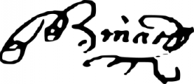 Signature de Pierre Binard (ca 1720 - 1782)