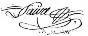 Signature de Joseph Faure de Bressieux (1764 - 1836)
