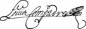Signature de Louis Compadre (1674 - 1719)