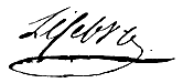 Signature de François Joseph Lefebvre (1755 - 1820)